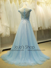 Fairytale Ice Blue Formal Long Evening Prom Evening
